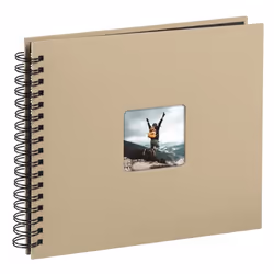Hama 4047443167484 album photo et protège-page Taupe 50 feuilles 10 х 15 Reliure spiralée