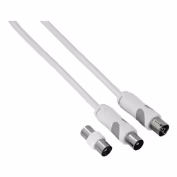 Thomson 00132072, 5 m, Coaxial, Coaxial, Blanc