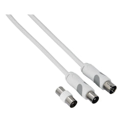 Thomson 00132072 câble coaxial 5 m Blanc