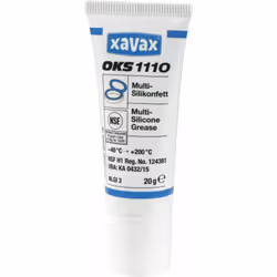 Xavax OKS 1110, Graisse au silicone, Noir, Bleu, Blanc, 1 pièce(s), 20 g