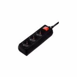 Hama 00108835, 3 sortie(s) CA, 230 V, 3500 W, Noir, Plastique, 5 m