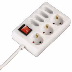 Hama 00108848, 1,4 m, Plastique, Blanc, 7 sortie(s) CA, 230 V, 3500 W