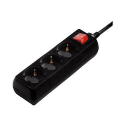Hama 00108816 protection surtension Noir 3 sortie(s) CA 230 V 3 m