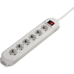 Hama Colour Blanc 6 sortie(s) CA 230 V 3 m