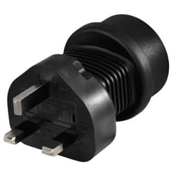 Hama 108881 adaptateur prise d'alimentation Type G (Royaume-Uni) Type F Noir