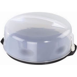Xavax 00111514 boîte de rangement pour gâteau Rond Plastique Anthracite, Transparent