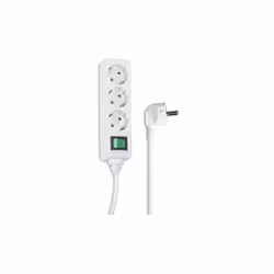 Hama 00121905, 3 sortie(s) CA, 230 V, 16 A, 3500 W, Blanc, Plastique
