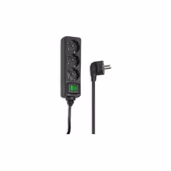 Hama 00121912, 1,4 m, Plastique, Noir, 3 sortie(s) CA, 230 V, 3500 W