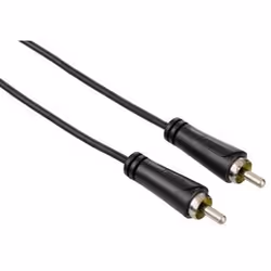 Hama 1.5m RCA m/m, RCA, Mâle, RCA, Mâle, 1,5 m, Noir