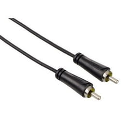 Hama 1.5m RCA m/m câble audio 1,5 m Noir