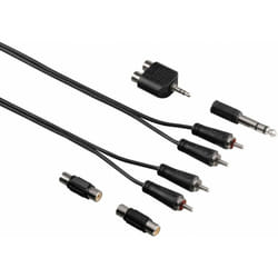 Hama 00122329 câble audio 2,5 m 2 x RCA Noir