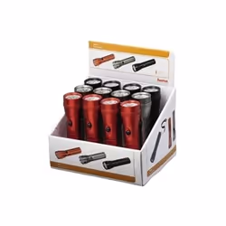 Hama FL-200, Lampe frontale, Noir, Gris, Rouge, Aluminium, LED, AAA, 130 mm