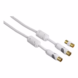 Thomson 00132152, 2 m, Coaxial, Coaxial, Blanc