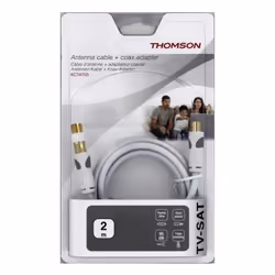 Thomson 00132152 câble coaxial 2 m Blanc