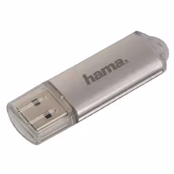 Hama Laeta FlashPen, USB 2.0, 128GB, 128 Go, USB Type-A, 2.0, 10 Mo/s, Casquette, Argent