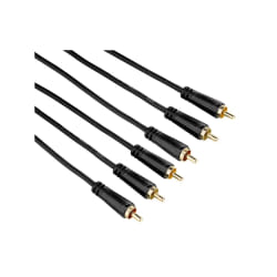 Hama 75122158 composante (YPbPr) câble vidéo 3 m RCA Noir
