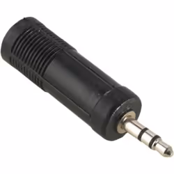 Hama 75122388, 6.3mm FM, 3.5mm M, Noir