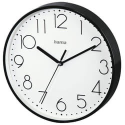 Hama 4047443207517 Horloge murale et de table Horloge analogique Rond Noir, Blanc