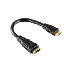 Hama 75122235 câble HDMI 0,1 m HDMI Type A (Standard) HDMI Type C (Mini) Noir