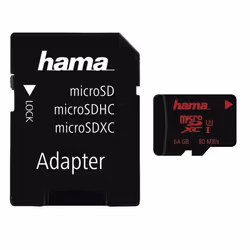 Hama 00123979, 64 Go, MicroSDXC, Classe 3, UHS