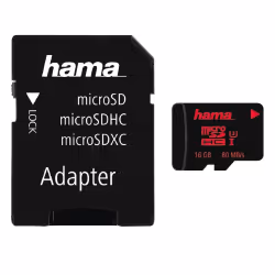 Hama 00123980, 16 Go, MicroSDHC, Classe 3, UHS