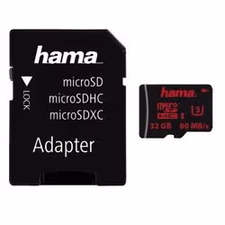Hama 00123981, 32 Go, MicroSDHC, Classe 3, UHS