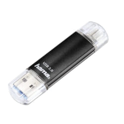 Hama Laeta Twin, 16GB lecteur USB flash 16 Go USB Type-A / Micro-USB 3.2 Gen 1 (3.1 Gen 1) Noir