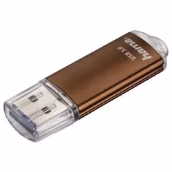 Hama Laeta, 32GB, 32 Go, USB Type-A, 3.2 Gen 1 (3.1 Gen 1), 45 Mo/s, Casquette, Marron