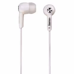 Hama Basic, Avec fil, 20 - 20000 Hz, Musique, Écouteurs, Blanc