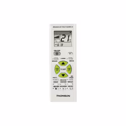 Thomson ROC1205, Climatiseur, IR Wireless, Appuyez sur les boutons, Écran integré, Blanc