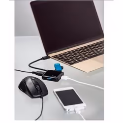 Hama 00135750 hub & concentrateur USB 3.2 Gen 1 (3.1 Gen 1) Type-C 5000 Mbit/s Noir