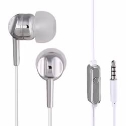 Hama EAR3005S, Avec fil, 20 - 20000 Hz, Appels/Musique, Casque, Bronze, Argent