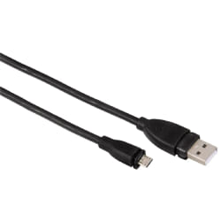 Hama Micro B/USB-A, 0.75 m câble USB 0,75 m USB 2.0 USB A Micro-USB B Noir