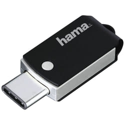 Hama C-Turn 16GB lecteur USB flash 16 Go USB Type-A / USB Type-C 3.2 Gen 1 (3.1 Gen 1) Noir, Argent