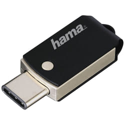 Hama C-Turn 32GB lecteur USB flash 32 Go USB Type-A / USB Type-C 3.2 Gen 1 (3.1 Gen 1) Noir, Argent