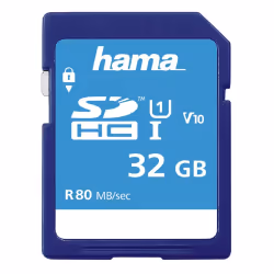 Hama 00124135, 32 Go, SDHC, Classe 10, UHS-I, 80 Mo/s, Class 1 (U1)