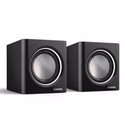 Hama Sonic Mobil 185, 2.0 canaux, Avec fil, 3 W, 120 - 20000 Hz, 4 Ohm, Noir, Argent