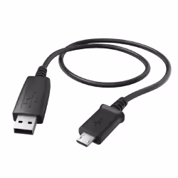 Hama 0.6m, USB2.0-A/USB2.0 Micro-B, 0,6 m, USB A, Micro-USB B, Mâle/Mâle, Noir