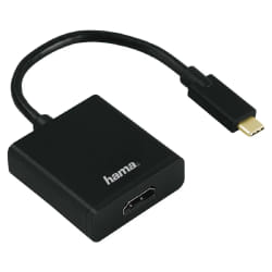 Hama USB-C/HDMI adaptateur graphique USB 3840 x 2160 pixels Noir