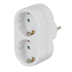 Hama 00108876 adaptateur prise d'alimentation Type C (Europlug)+Type F Blanc