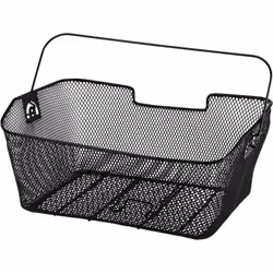 Hama 00178115, Arrière, Panier de vélo, Métal, Polyéthylène, Noir, 400 mm, 300 mm