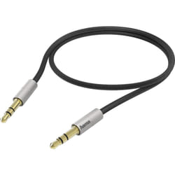 Hama 0.5m, 2x3.5mm câble audio 0,5 m 3,5mm Argent