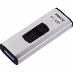 Hama 4Bizz, 128 Go, USB Type-A, 3.2 Gen 1 (3.1 Gen 1), 70 Mo/s, Slide, Noir, Argent