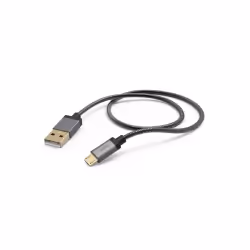 Hama 1.5m, USB2.0-A/USB2.0 Micro-B, 1,5 m, USB A, Micro-USB B, USB 2.0, Mâle/Mâle, Anthracite