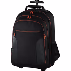 Hama Miami, Valise sur roulette, Toutes marques, Compartiment pour Notebook, Noir, Rouge