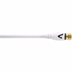 Avinity Satellite receiver connection cable, 3 m, Câble antenne, F-plug, F-plug, Blanc