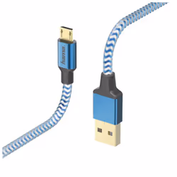 Hama 00178289, 1,5 m, USB A, Micro-USB B, USB 2.0, Mâle/Mâle, Bleu