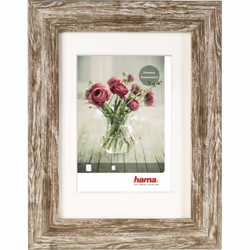 Hama Chalet, Plastique, Marron, Cadre pour une seule photo, 7 x 10 cm, Rectangulaire, Réfléchissant
