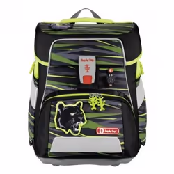 Step by Step Wild Cat, Plumier, Étui pour crayons, Cartable, Sac de sport, Garçon, Collège, Sac à dos, 20 L, Poche frontale,  ...