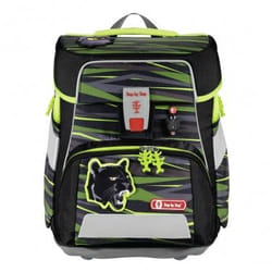 Step by Step Wild Cat Ensemble de cartables Garçon Noir, Vert